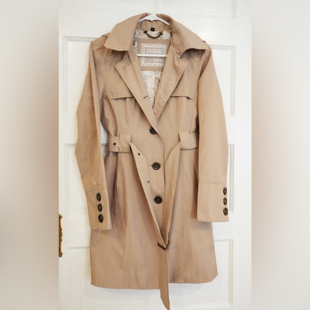 Guess Trench Coat (Detachable Hood)